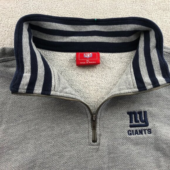 NFL Mens NY Giants Jackets Size XL Quarter Zip Pullover Vontage 2002 - Picture 9 of 13